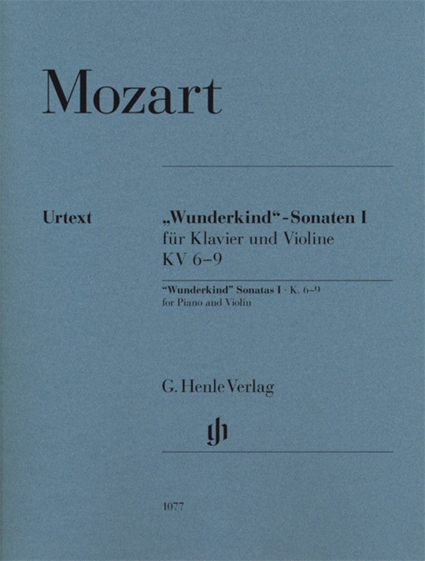 Mozart: Wunderkind Sonatas Violin Vol 1 K 6-9 for Violin & Piano