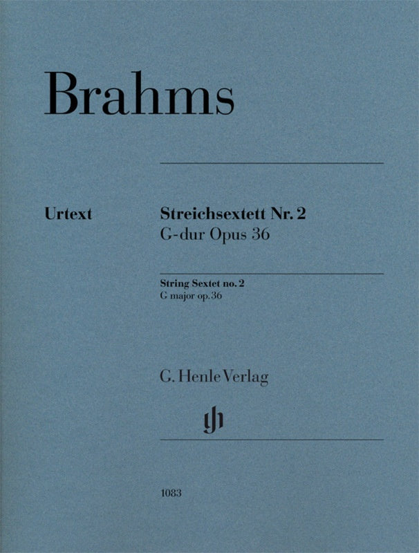 Brahms: String Sextet No 2 in G Major Op 36 - Set of Parts