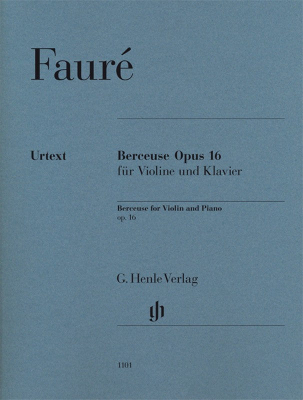 Faure: Berceuse Op 16 for Violin & Piano