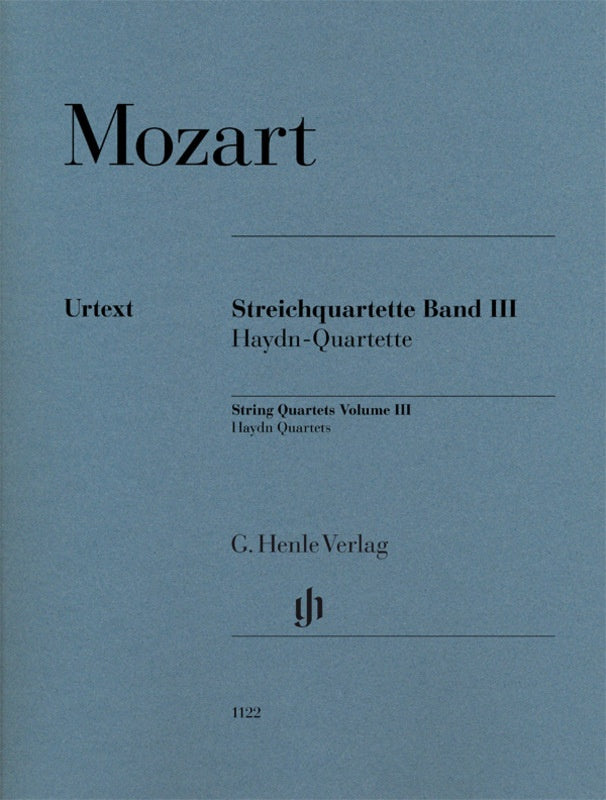 Mozart: Mozart String Quartets Volume III - Set of Parts