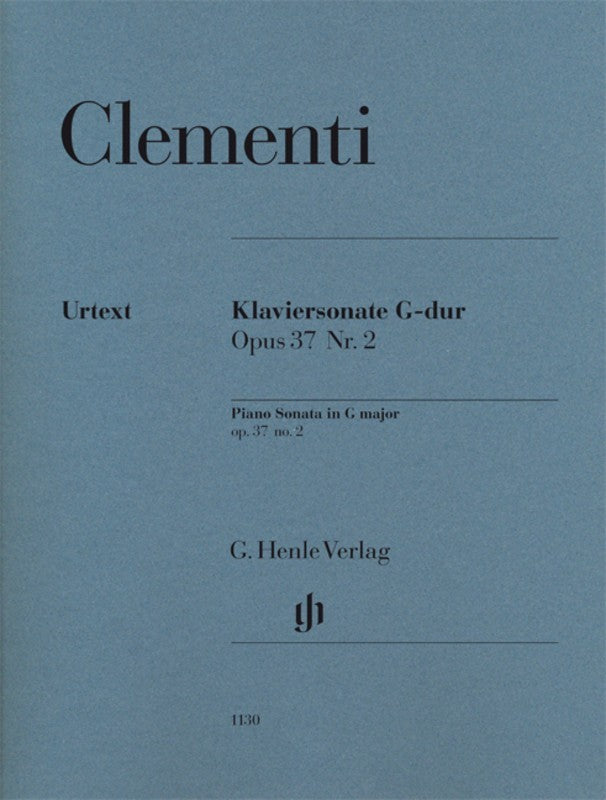 Clementi: Piano Sonata in G Major Op 37 No 2