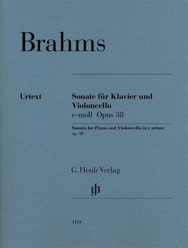 Brahms: Cello Sonata in E Minor Op 38 Cello & Piano