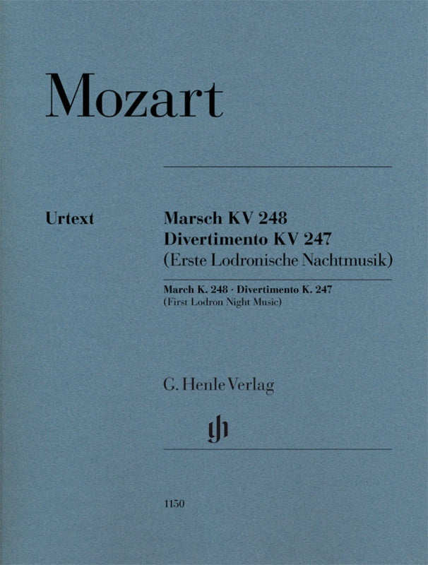 Mozart: March K 248 & Divertimento K 247 - Set of Parts