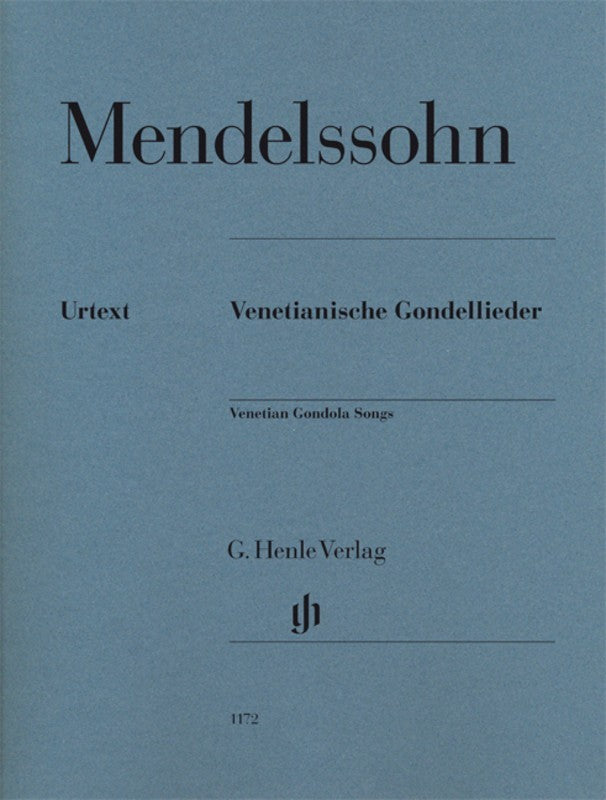 Mendelssohn: Venetian Gondola Songs for Piano