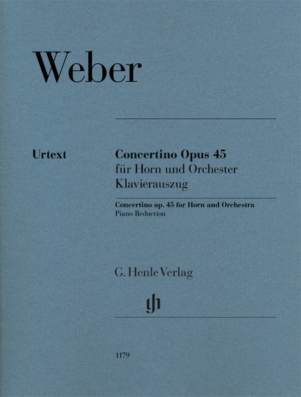 Weber: Concertino Op 45 for Horn & Piano