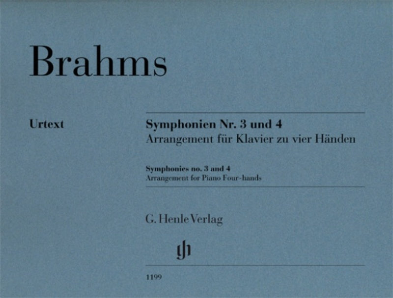 Brahms: Symphonies No 3 & 4 for Piano 4 Hands