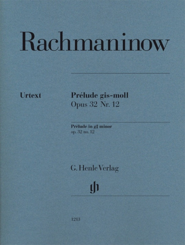 Rachmaninoff: Prelude in G-sharp Minor Op 32 No 12 Piano Solo