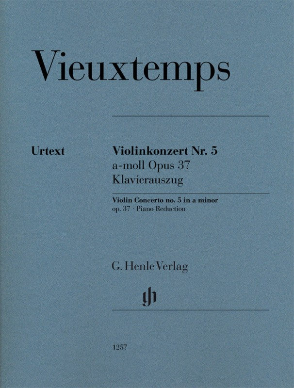 Vieuxtemps: Violin Concerto No 5 in A Minor Op 37 Violin & Piano