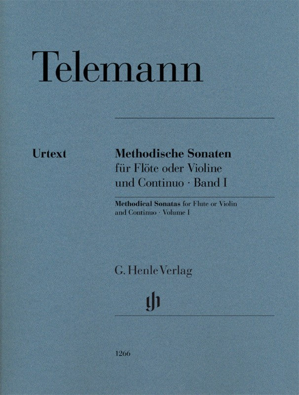 Telemann: Methodical Sonatas Volume 1 Flute/Continuo