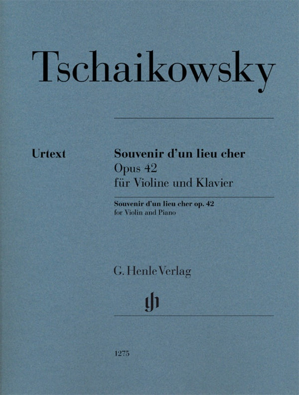 Tchaikovsky: Souvenir D'un Lien Cher Op 42 Violin & Piano