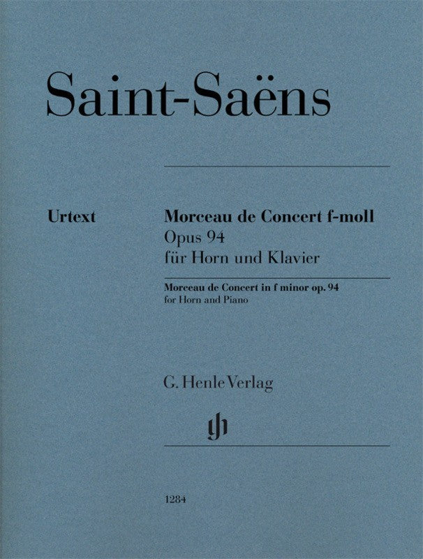 Saint-Saëns: Morceau de Concert in F Minor Op 94 for Horn & Piano