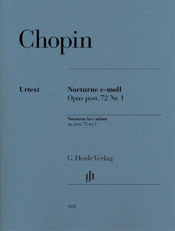 Chopin: Nocturne In E Minor Op 72 No 1 for Piano