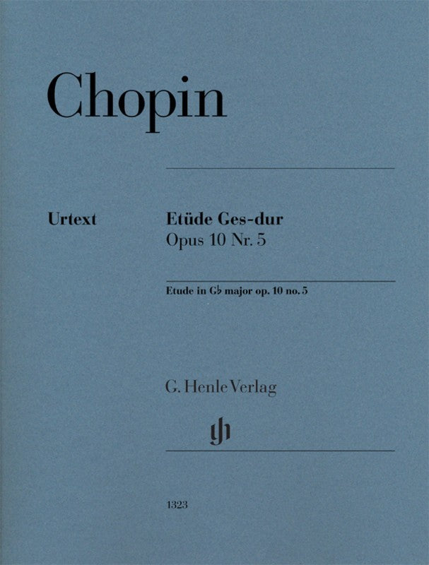 Chopin: Etude in G-flat Major Op 10 No 5 Piano Solo