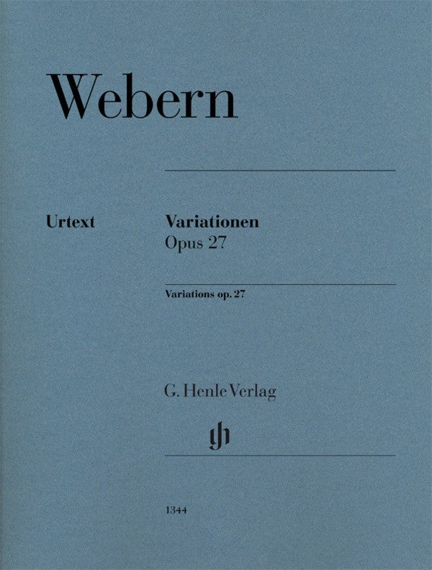 Webern: Variations Op 27 for Piano