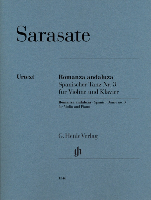 Sarasate: Romanza & Aluza Op 22 No 1 for Violin & Piano