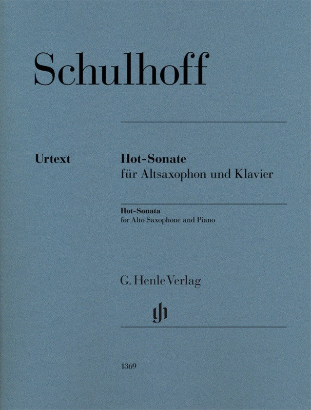 Schulhoff: Hot Sonata for Alto Saxophone & Piano