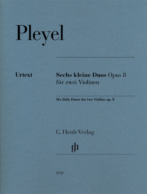 Pleyel: Six Little Duets Op 8 for Two Violins