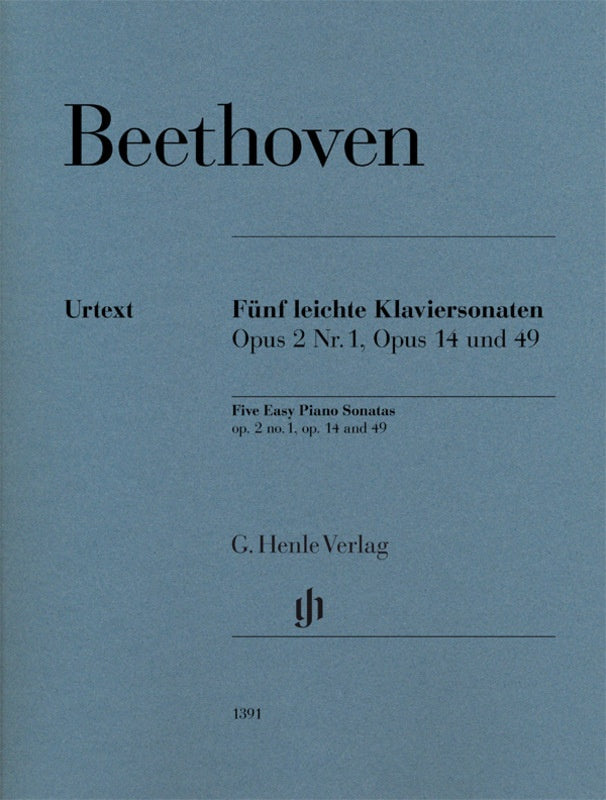 Beethoven: Five Easy Piano Sonatas