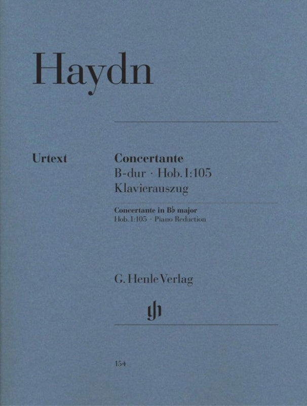 Haydn: Concertante in B flat Major Hob I:105, Piano Reduction