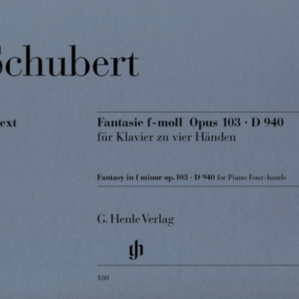 Schubert: Fantasy f minor op. 103 D 940 - Piano, 4-hands