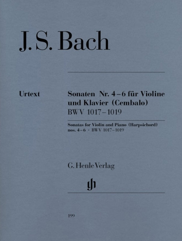 Bach: Sonatas for Violin & Piano 4-6 BWV 1017-1019