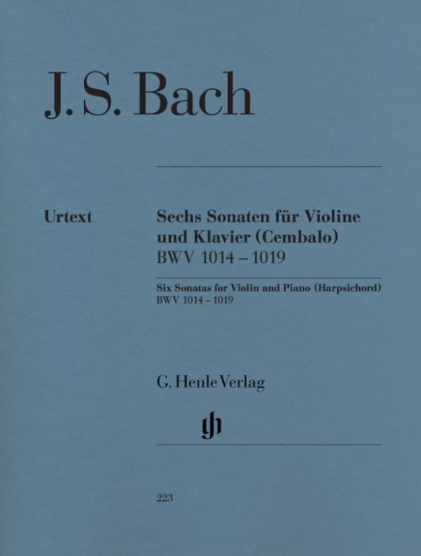 Bach: Six Sonatas for Violin & Piano BWV 1014 - 1019