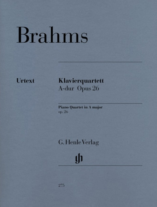 Brahms: Piano Quartet in A Major Op 26