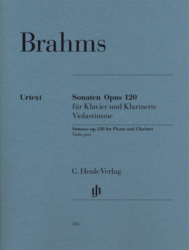 Brahms: Clarinet Sonata Op 120 Nos 1 & 2 Viola Version