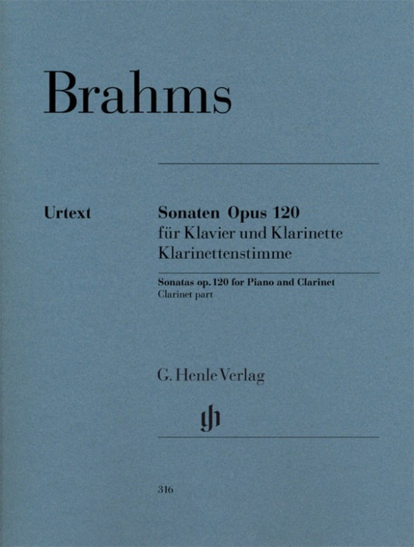 Brahms: Clarinet Sonata Op 120 Nos 1 & 2 Clarinet Part