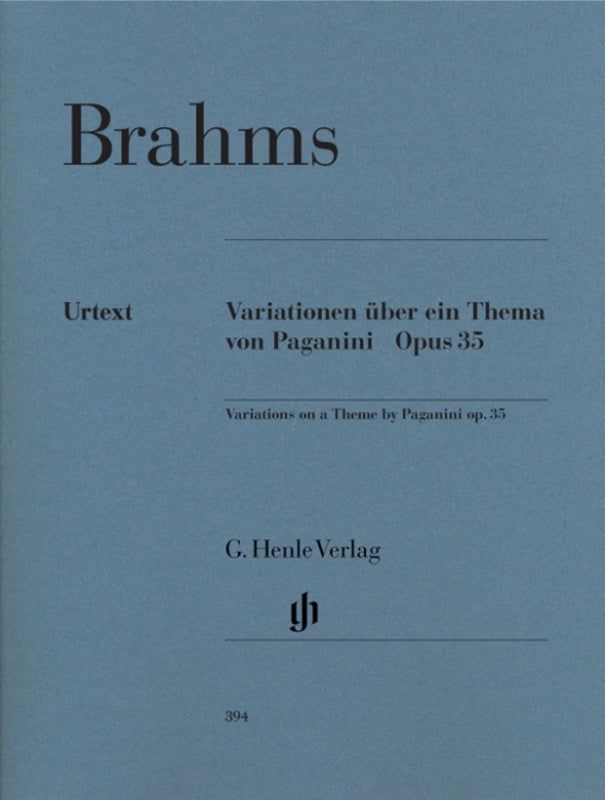 Brahms: Paganini Variations Op 35 Piano Solo