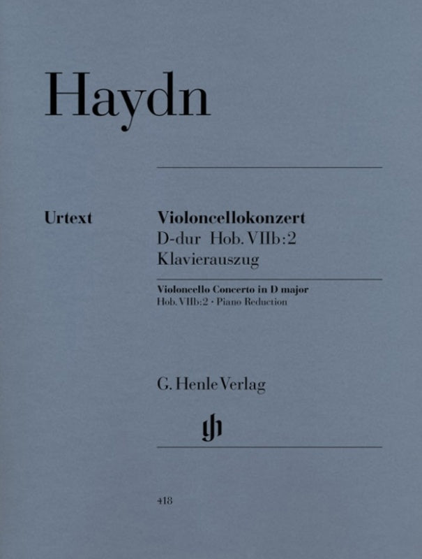 Haydn: Concerto for Cello in D Major Hob VIIb:2 Cello/Piano