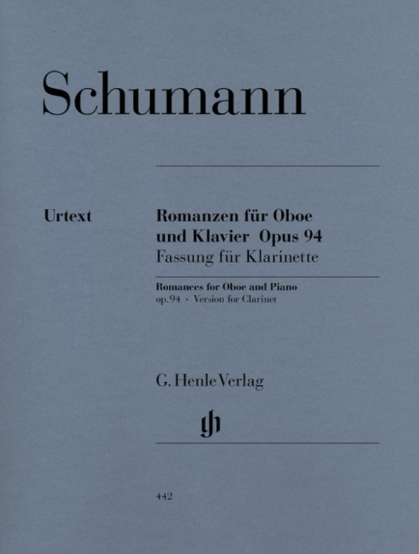 Schumann: Romances for Clarinet & Piano Op 94