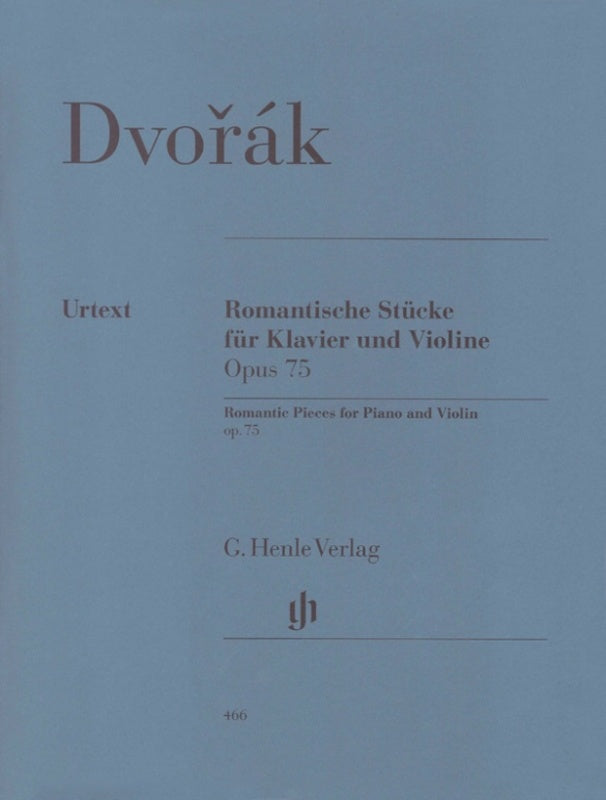 Dvorak: Romantic Pieces for Violin & Piano Op 75