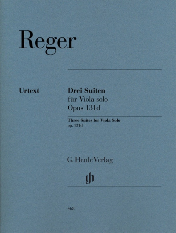 Reger: Three Suites for Viola solo Op 131 d