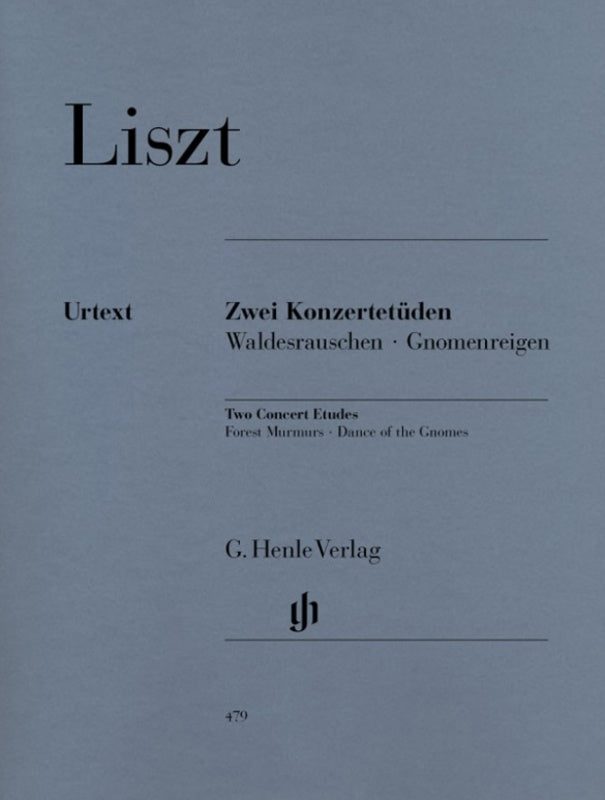 Liszt: Two Concert Studies Piano Solo
