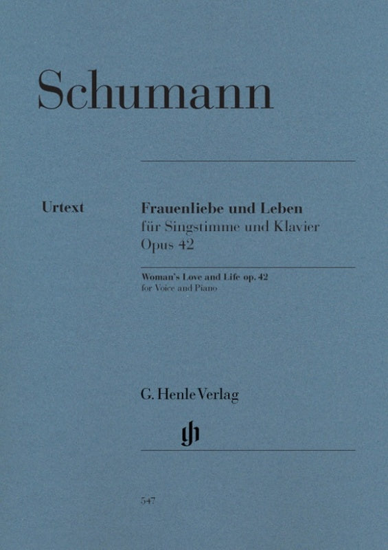Schumann: Frauenliebe und Leben Op 42 Med Voice & Piano