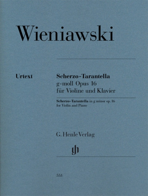 Wieniawski: Scherzo Tarantella Op 16 Violin & Piano
