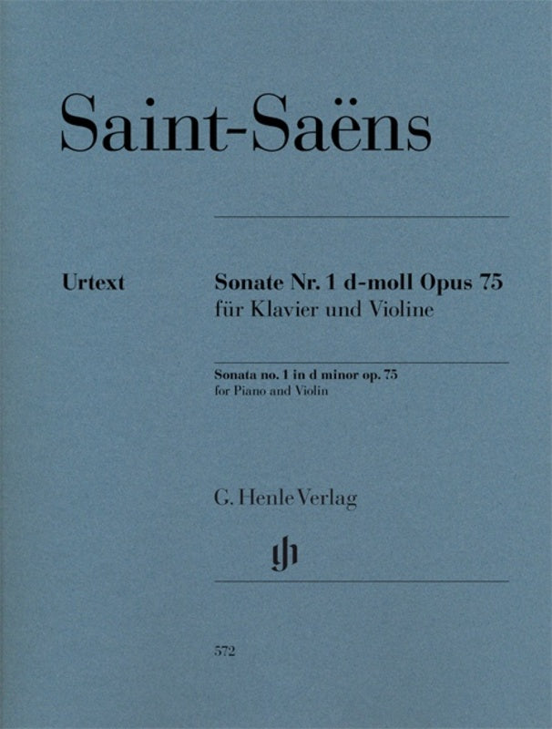 Saint-Saëns: Sonata No 1 Op 75 for Violin & Piano