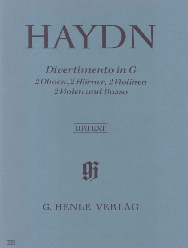 Haydn: Divertimento in G Major Hob II:9 Score & Parts