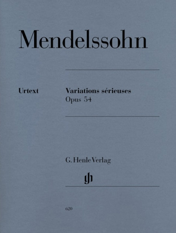 Mendelssohn: Variations serieuses Op 54 Piano Solo