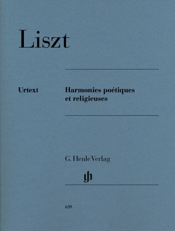 Liszt: Harmonies Poetiques et Religieuses Piano Solo