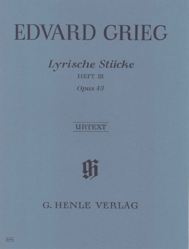 Grieg: Lyric Pieces Op 43 Volume 3 Piano Solo