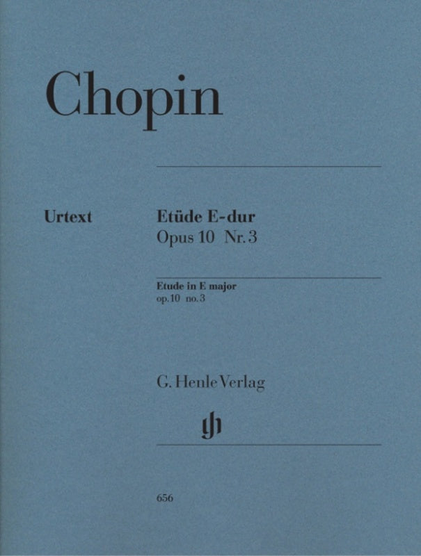 Chopin: Etude in E Major Op 10 No 3 Piano Solo