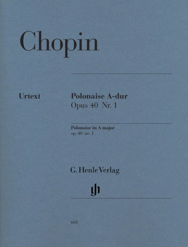 Chopin: Polonaise in A Major Op 40 No 1 Piano Solo