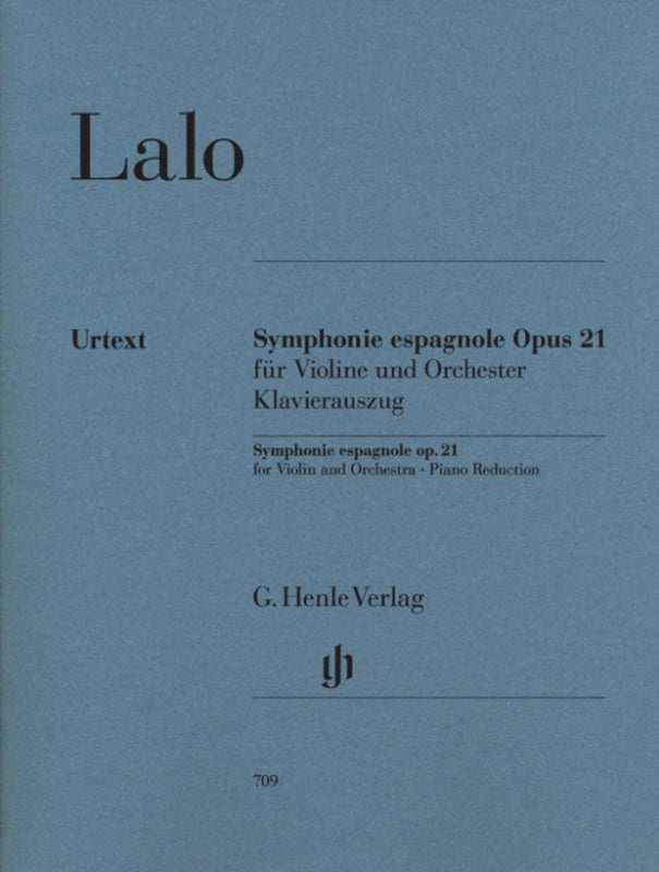 Lalo: Symphonie Espagnole in D Minor Op 21 for Violin & Piano