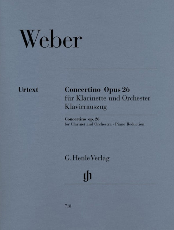 Weber: Clarinet Concertino Op 26 Clarinet & Piano