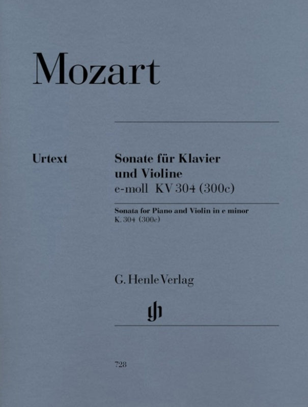 Mozart: Violin Sonata in E Minor K 304 Violin & Piano