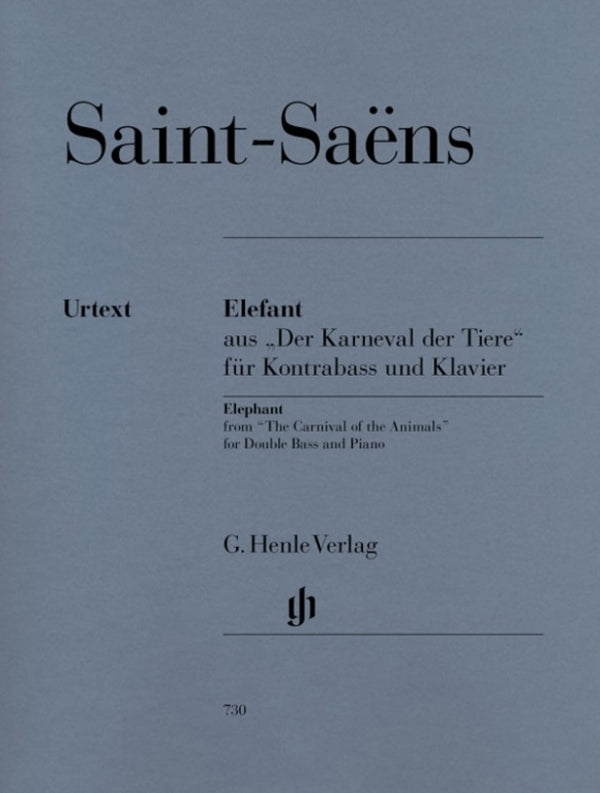 Saint-Saëns: Elephant from Carnival of the Animals for Double Bass & Piano