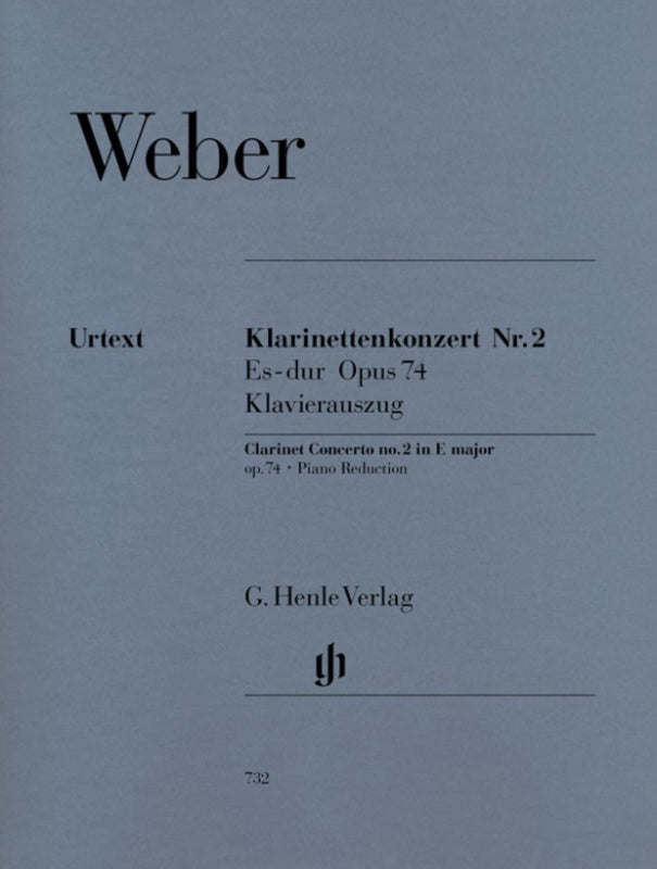 Weber: Clarinet Concerto E-flat Major Op 74 No 2 Clarinet & Piano