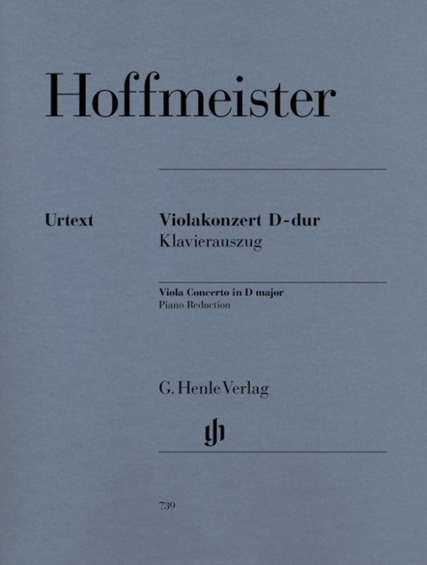 Hoffmeister: Viola Concerto in D Major Viola/Piano